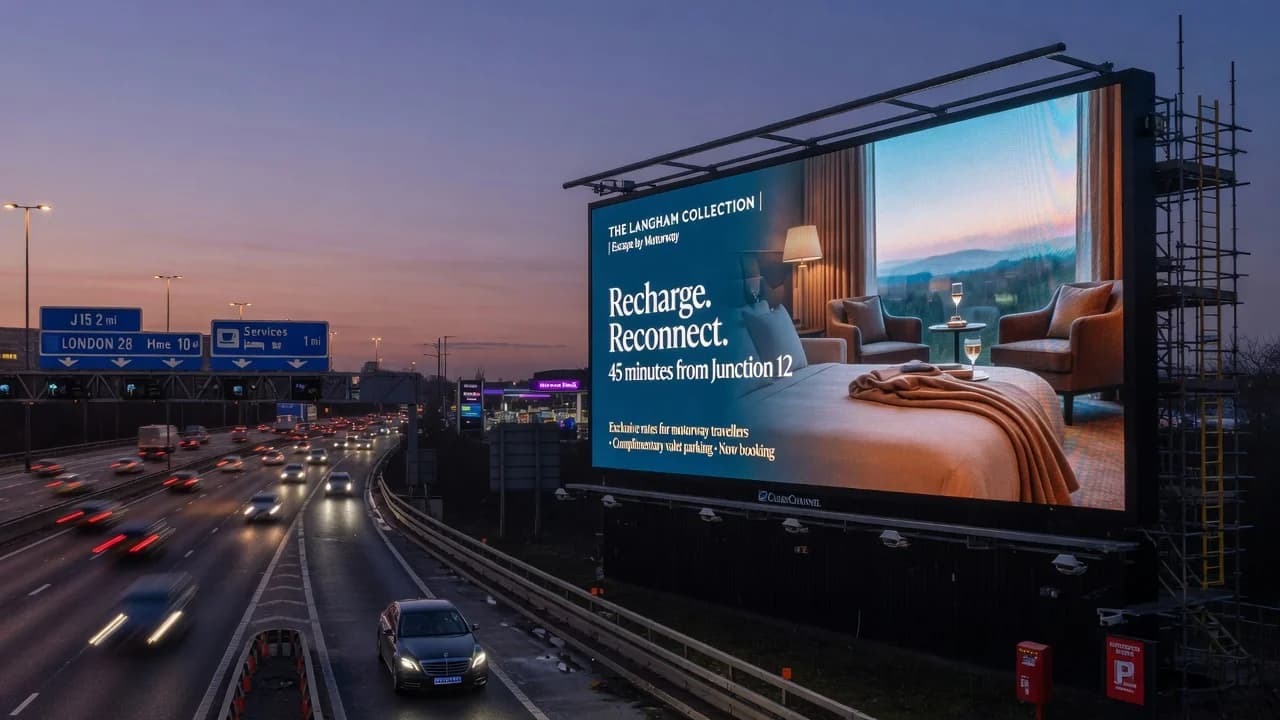 Motorway billboard campaign funded by BushidoPay trade credits